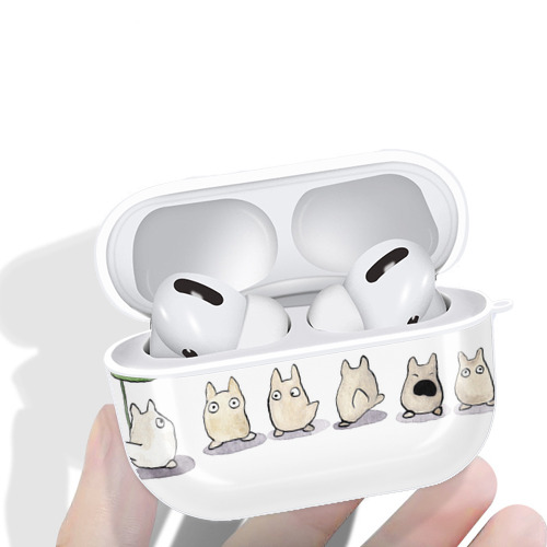 となりのトトロ 草壁メイ 草壁サツキ My Neighbor Totoro Satsuki Kusakabe Mei Kusakabe 【AirPods Pro用】ハードシェル保護ケース 耐衝撃・防指紋・カラビナ付き商品仕様