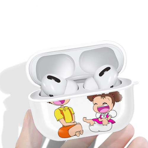 となりのトトロ 草壁メイ 草壁サツキ My Neighbor Totoro Satsuki Kusakabe Mei Kusakabe 【AirPods Pro用】ハードシェル保護ケース 耐衝撃・防指紋・カラビナ付き商品仕様