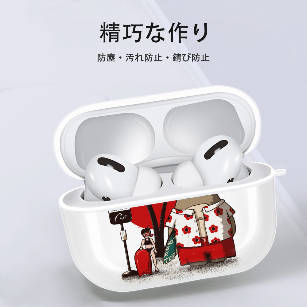 となりのトトロ 草壁メイ 草壁サツキ My Neighbor Totoro Satsuki Kusakabe Mei Kusakabe 【AirPods Pro用】ハードシェル保護ケース 耐衝撃・防指紋・カラビナ付き商品仕様