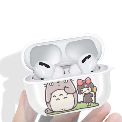 となりのトトロ 草壁メイ 草壁サツキ My Neighbor Totoro Satsuki Kusakabe Mei Kusakabe 【AirPods Pro用】ハードシェル保護ケース 耐衝撃・防指紋・カラビナ付き商品仕様