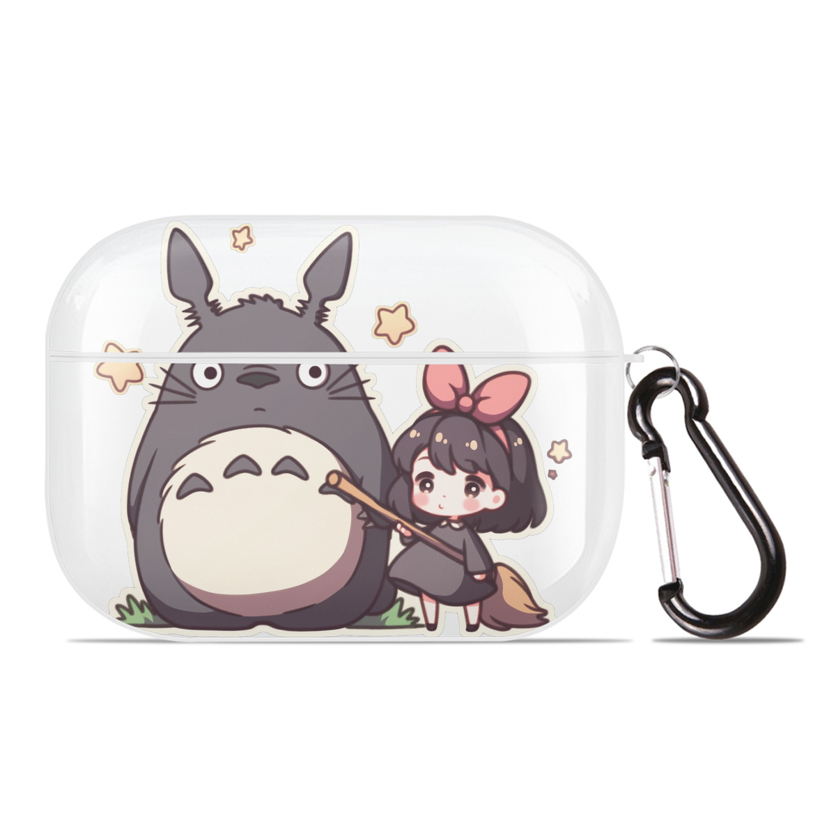 （画像用） となりのトトロ 草壁メイ 草壁サツキ My Neighbor Totoro Satsuki Kusakabe Mei Kusakabe 【AirPods Pro用】ハードシェル保護ケース 耐衝撃・防指紋・カラビナ付き商品仕様