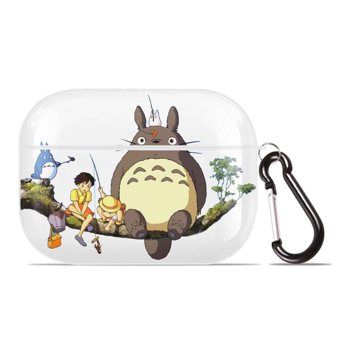 （画像用） となりのトトロ 草壁メイ 草壁サツキ My Neighbor Totoro Satsuki Kusakabe Mei Kusakabe 【AirPods Pro用】ハードシェル保護ケース 耐衝撃・防指紋・カラビナ付き商品仕様