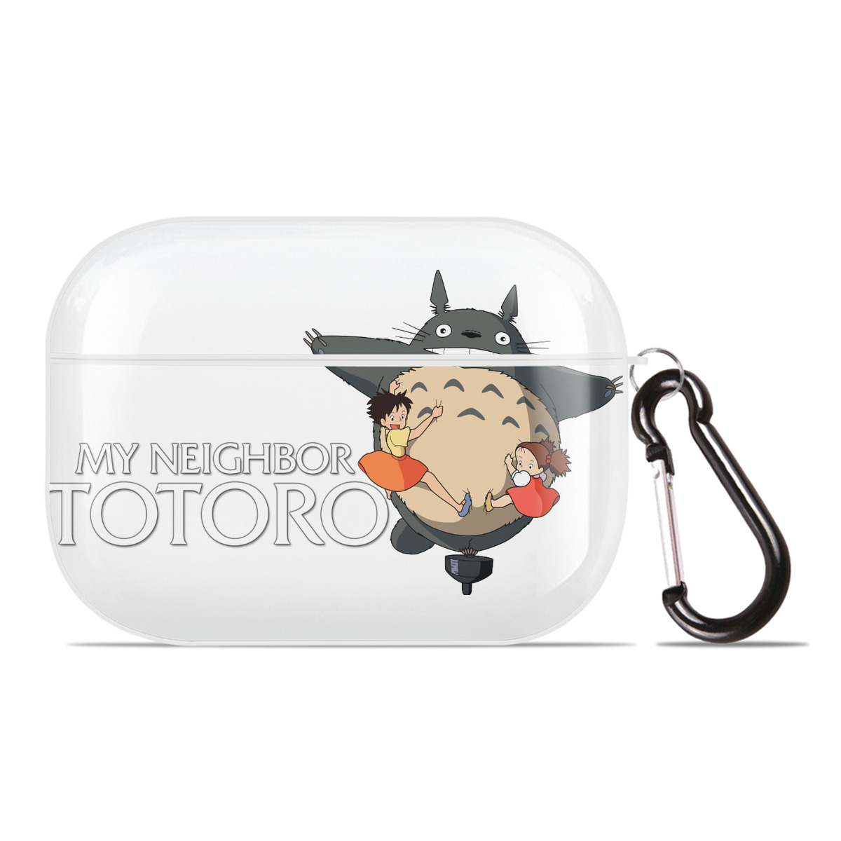 （画像用） となりのトトロ 草壁メイ 草壁サツキ My Neighbor Totoro Satsuki Kusakabe Mei Kusakabe 【AirPods Pro用】ハードシェル保護ケース 耐衝撃・防指紋・カラビナ付き商品仕様