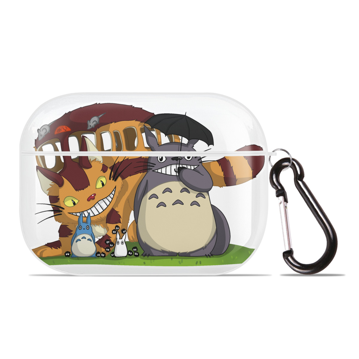 （画像用） となりのトトロ 草壁メイ 草壁サツキ My Neighbor Totoro Satsuki Kusakabe Mei Kusakabe 【AirPods Pro用】ハードシェル保護ケース 耐衝撃・防指紋・カラビナ付き商品仕様