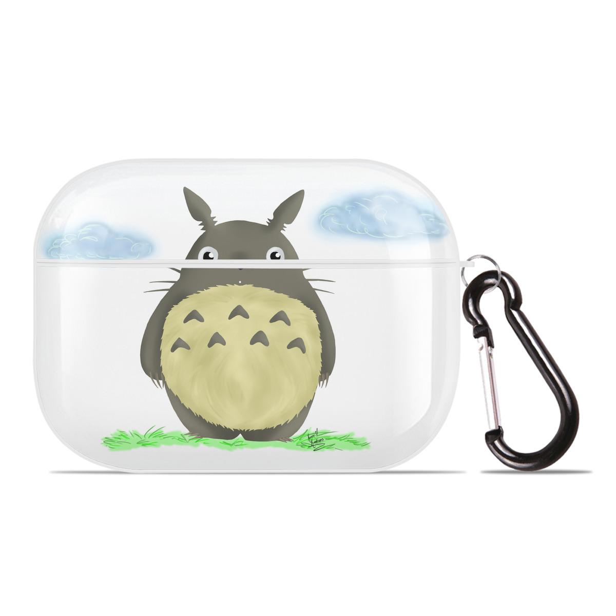 （画像用） となりのトトロ 草壁メイ 草壁サツキ My Neighbor Totoro Satsuki Kusakabe Mei Kusakabe 【AirPods Pro用】ハードシェル保護ケース 耐衝撃・防指紋・カラビナ付き商品仕様