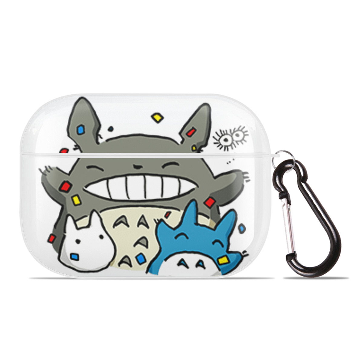 （画像用） となりのトトロ 草壁メイ 草壁サツキ My Neighbor Totoro Satsuki Kusakabe Mei Kusakabe 【AirPods Pro用】ハードシェル保護ケース 耐衝撃・防指紋・カラビナ付き商品仕様