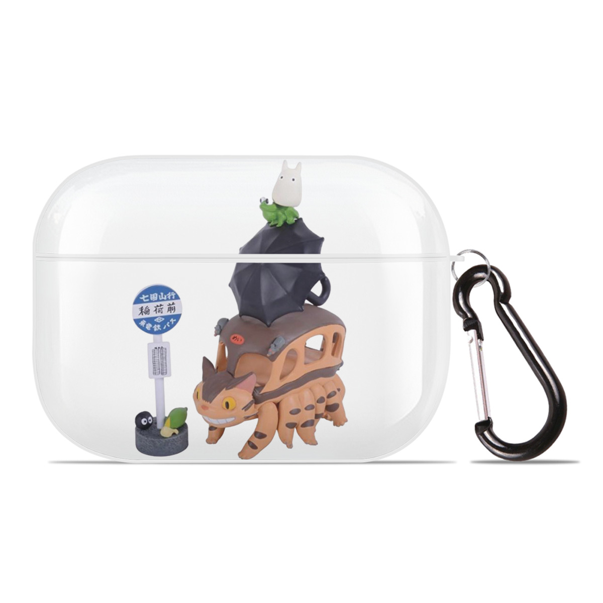 （画像用） となりのトトロ 草壁メイ 草壁サツキ My Neighbor Totoro Satsuki Kusakabe Mei Kusakabe 【AirPods Pro用】ハードシェル保護ケース 耐衝撃・防指紋・カラビナ付き商品仕様