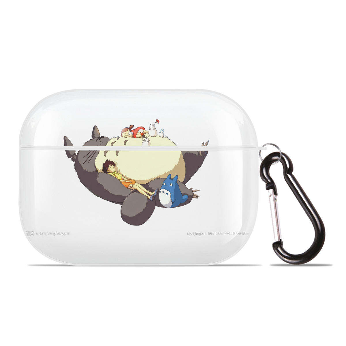 （画像用） となりのトトロ 草壁メイ 草壁サツキ My Neighbor Totoro Satsuki Kusakabe Mei Kusakabe 【AirPods Pro用】ハードシェル保護ケース 耐衝撃・防指紋・カラビナ付き商品仕様