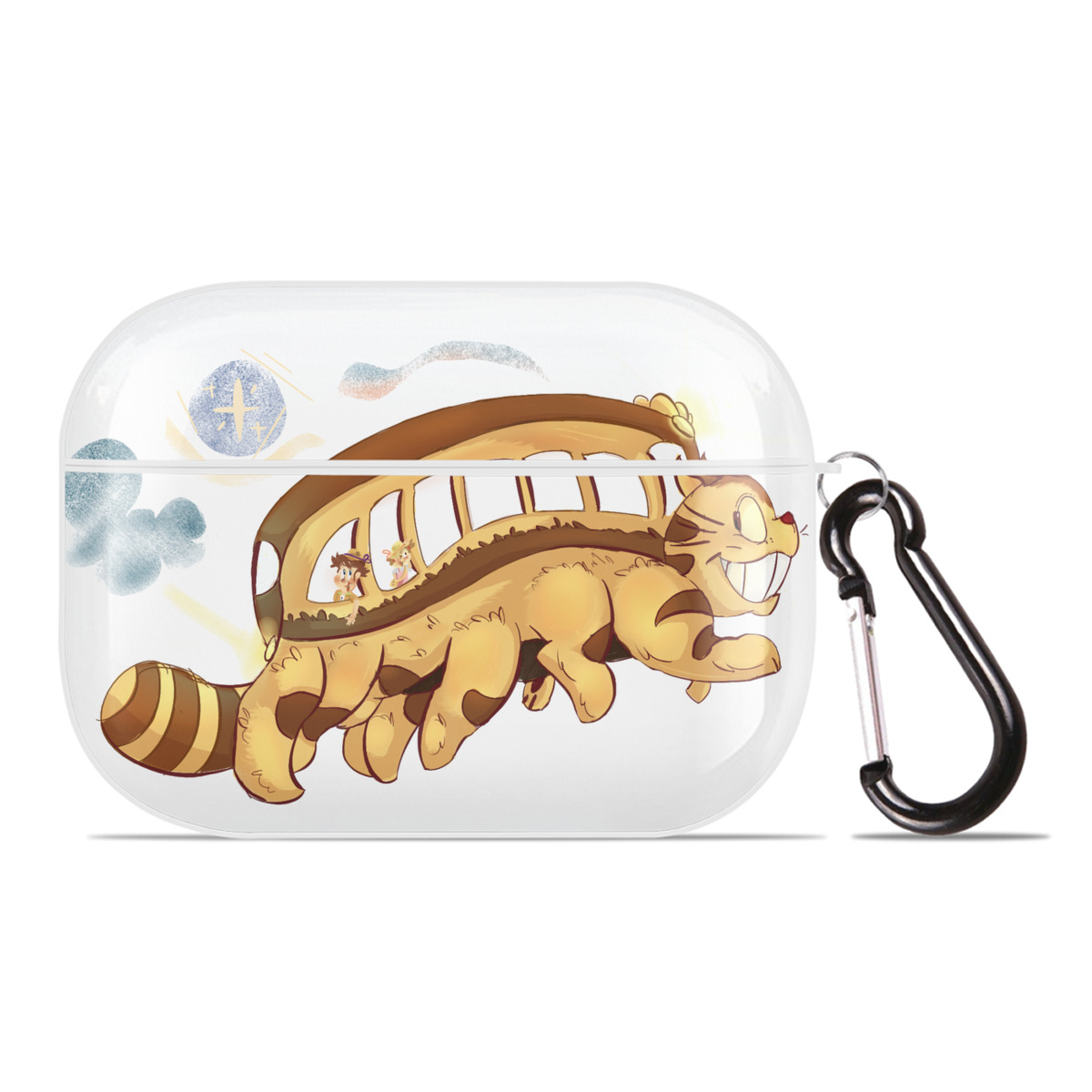 （画像用） となりのトトロ 草壁メイ 草壁サツキ My Neighbor Totoro Satsuki Kusakabe Mei Kusakabe 【AirPods Pro用】ハードシェル保護ケース 耐衝撃・防指紋・カラビナ付き商品仕様