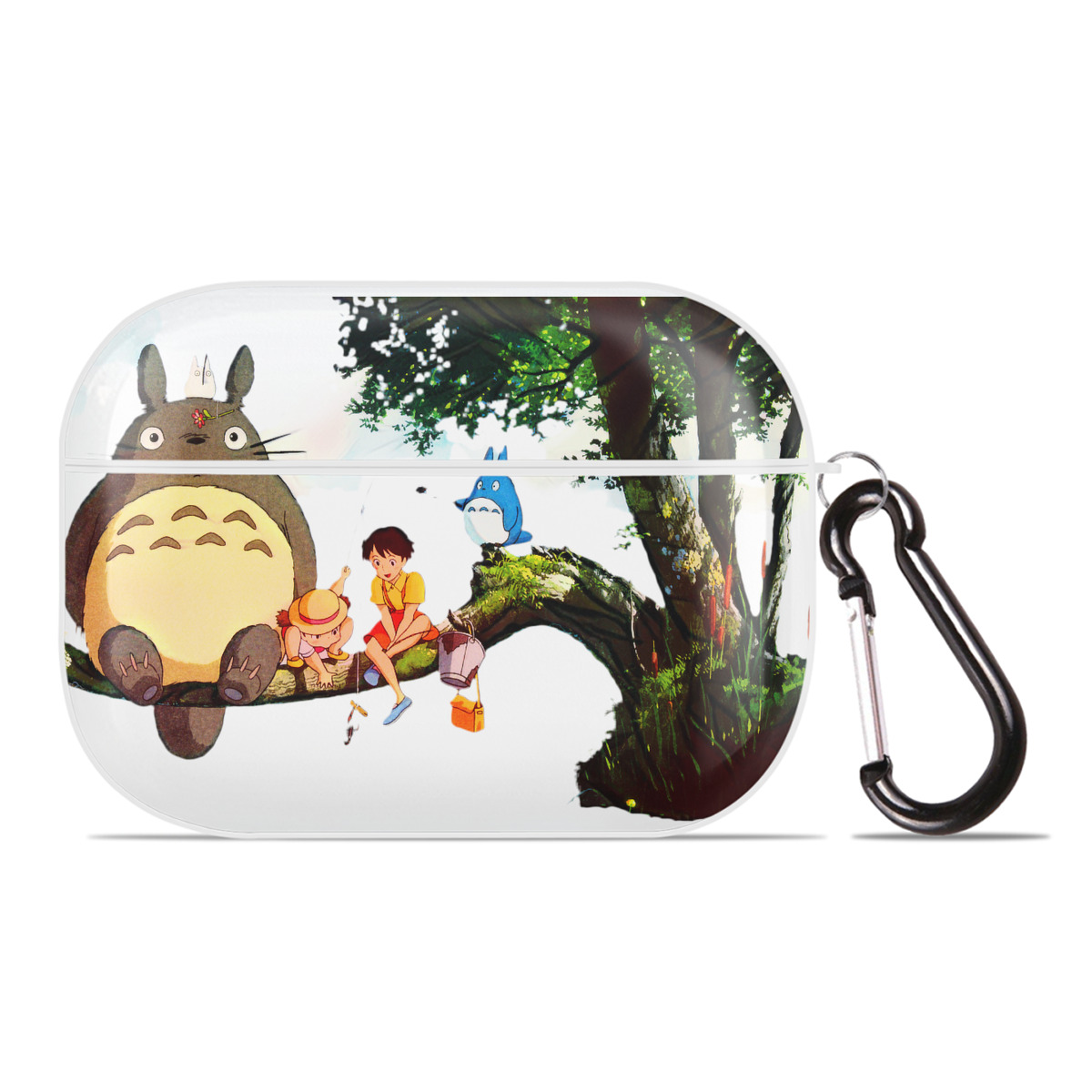 （画像用） となりのトトロ 草壁メイ 草壁サツキ My Neighbor Totoro Satsuki Kusakabe Mei Kusakabe 【AirPods Pro用】ハードシェル保護ケース 耐衝撃・防指紋・カラビナ付き商品仕様