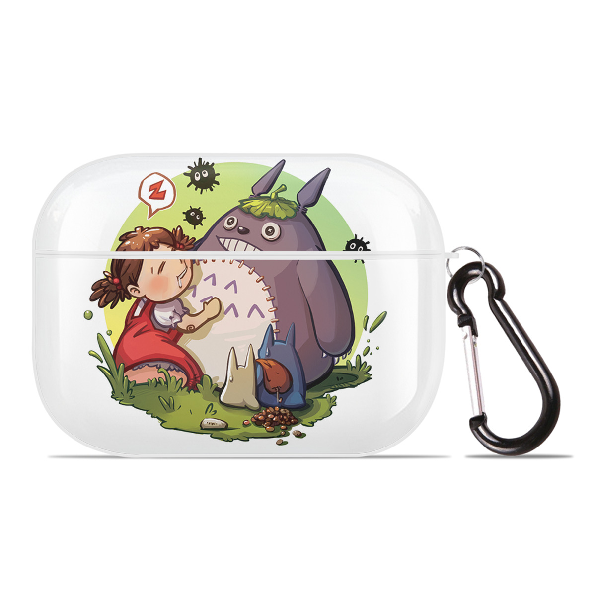 （画像用） となりのトトロ 草壁メイ 草壁サツキ My Neighbor Totoro Satsuki Kusakabe Mei Kusakabe 【AirPods Pro用】ハードシェル保護ケース 耐衝撃・防指紋・カラビナ付き商品仕様