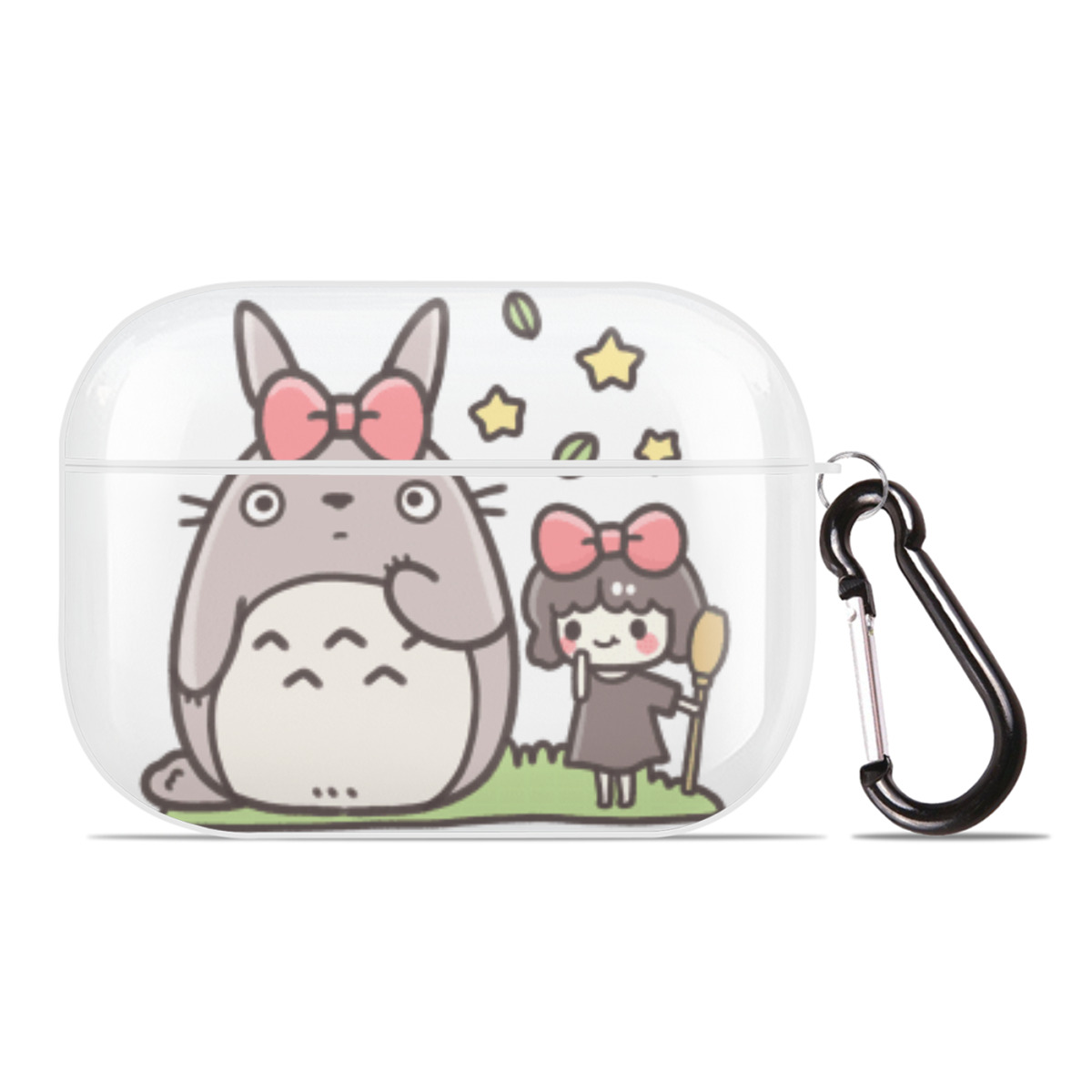 （画像用） となりのトトロ 草壁メイ 草壁サツキ My Neighbor Totoro Satsuki Kusakabe Mei Kusakabe 【AirPods Pro用】ハードシェル保護ケース 耐衝撃・防指紋・カラビナ付き商品仕様