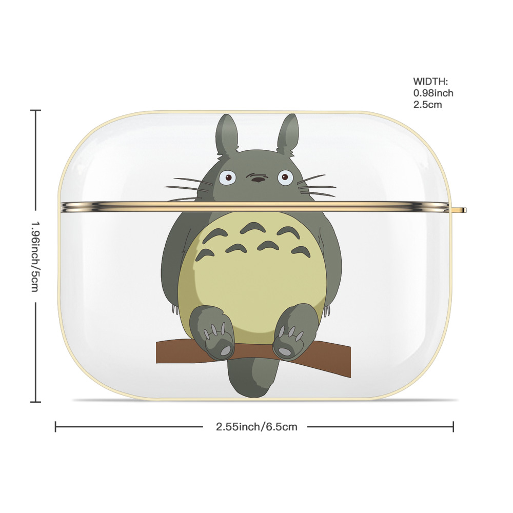 となりのトトロ 草壁メイ 草壁サツキ My Neighbor Totoro Satsuki Kusakabe Mei Kusakabe 【AirPods Pro用】ハードシェル保護ケース｜耐衝撃・防指紋・カラビナ付き商品仕様