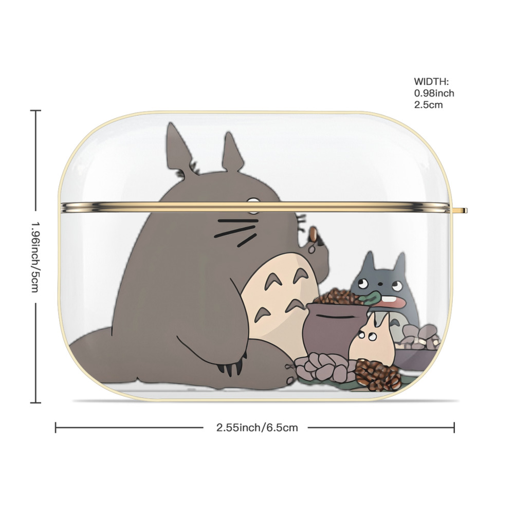 となりのトトロ 草壁メイ 草壁サツキ My Neighbor Totoro Satsuki Kusakabe Mei Kusakabe 【AirPods Pro用】ハードシェル保護ケース｜耐衝撃・防指紋・カラビナ付き商品仕様