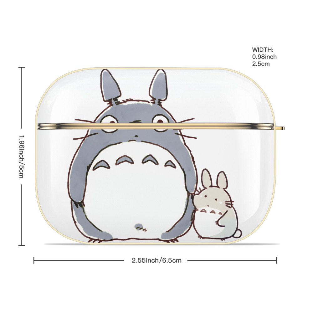 となりのトトロ 草壁メイ 草壁サツキ My Neighbor Totoro Satsuki Kusakabe Mei Kusakabe 【AirPods Pro用】ハードシェル保護ケース｜耐衝撃・防指紋・カラビナ付き商品仕様