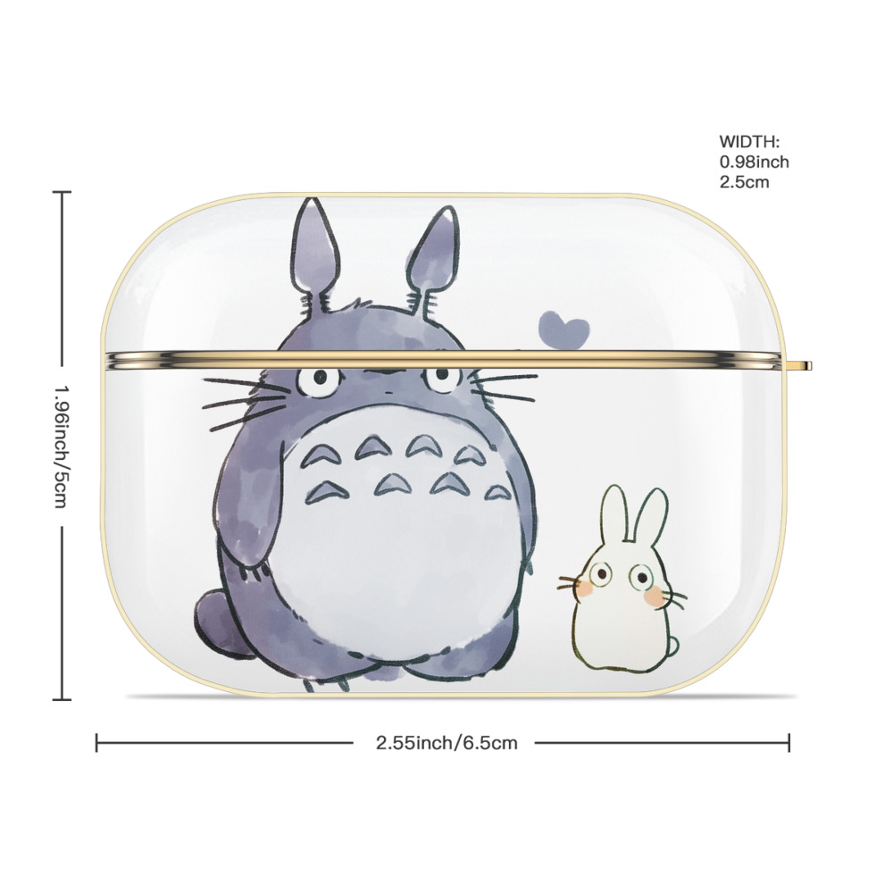 となりのトトロ 草壁メイ 草壁サツキ My Neighbor Totoro Satsuki Kusakabe Mei Kusakabe 【AirPods Pro用】ハードシェル保護ケース｜耐衝撃・防指紋・カラビナ付き商品仕様
