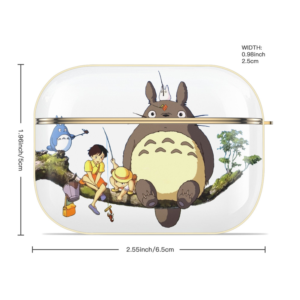 となりのトトロ 草壁メイ 草壁サツキ My Neighbor Totoro Satsuki Kusakabe Mei Kusakabe 【AirPods Pro用】ハードシェル保護ケース｜耐衝撃・防指紋・カラビナ付き商品仕様