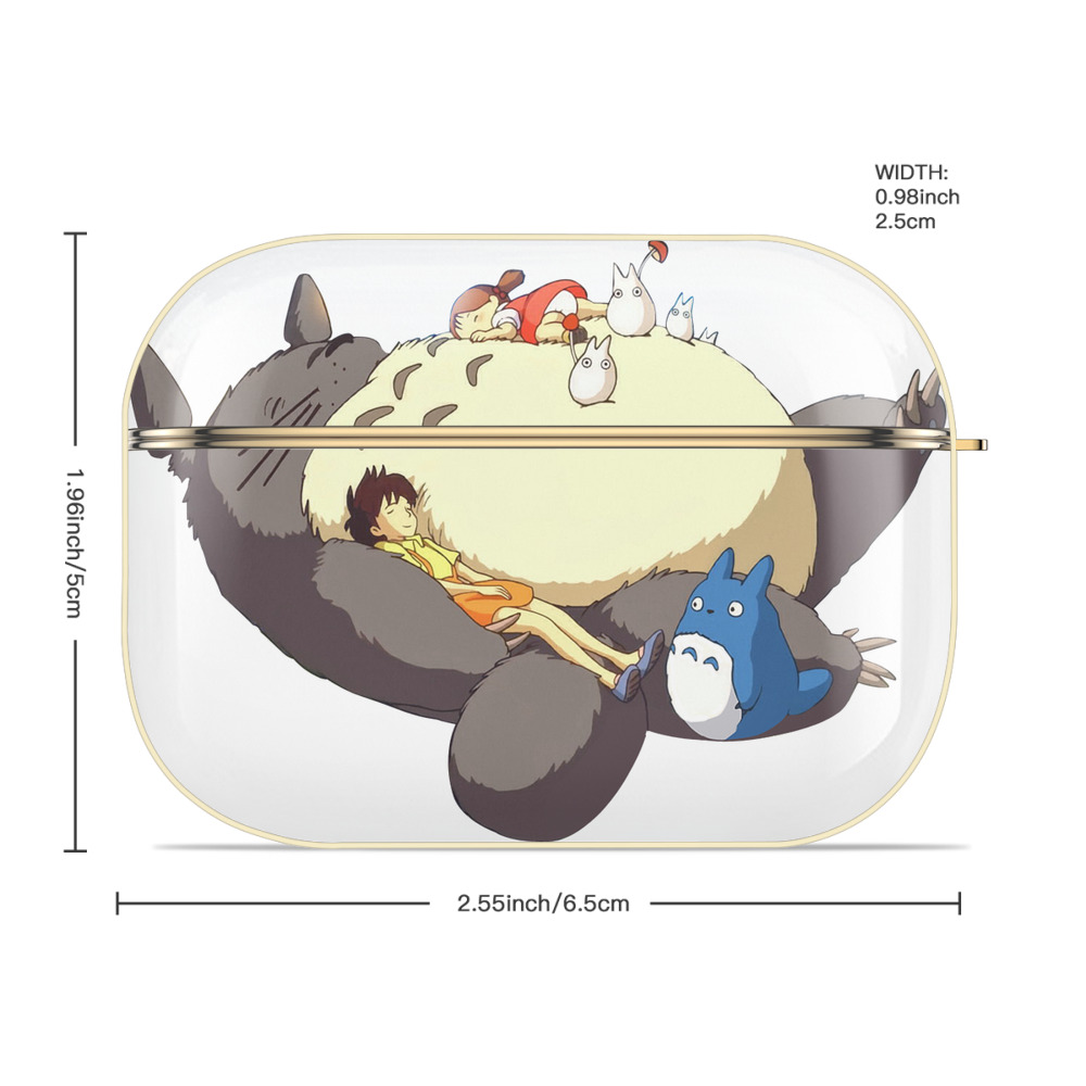 となりのトトロ 草壁メイ 草壁サツキ My Neighbor Totoro Satsuki Kusakabe Mei Kusakabe 【AirPods Pro用】ハードシェル保護ケース｜耐衝撃・防指紋・カラビナ付き商品仕様