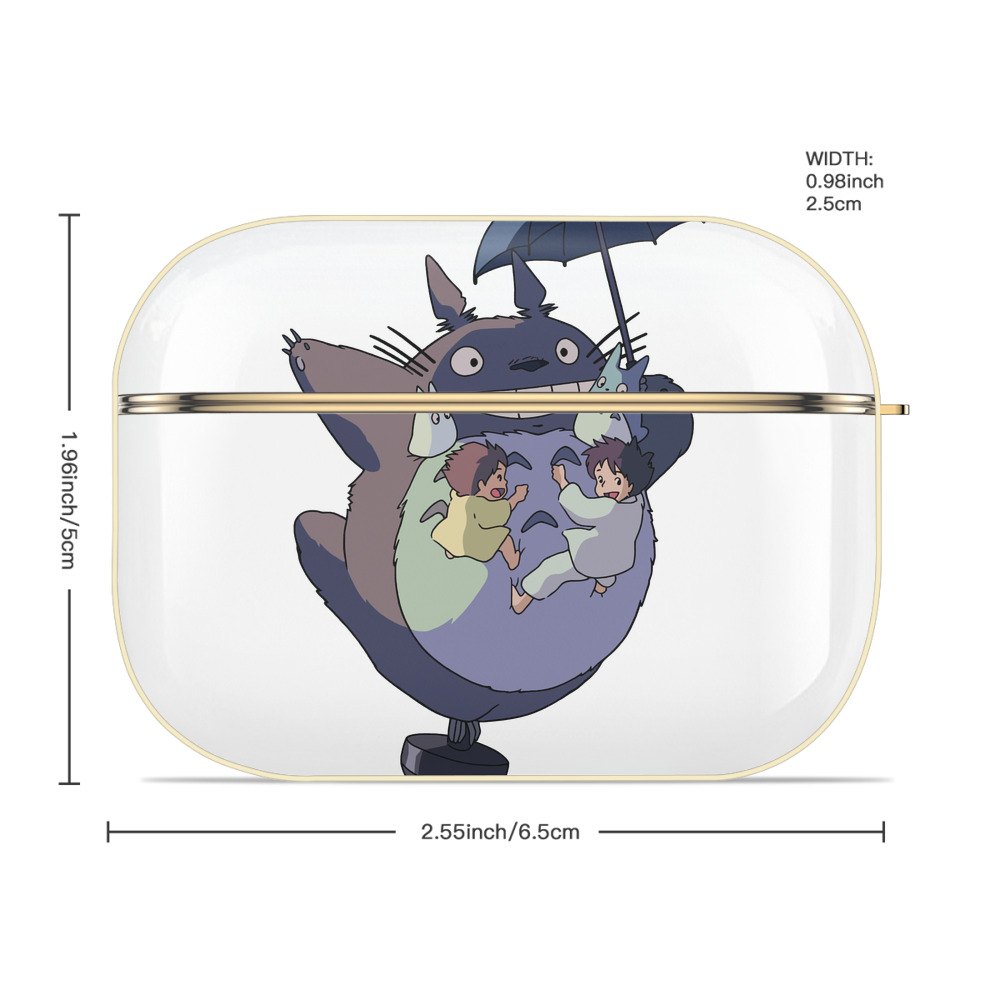 となりのトトロ 草壁メイ 草壁サツキ My Neighbor Totoro Satsuki Kusakabe Mei Kusakabe 【AirPods Pro用】ハードシェル保護ケース｜耐衝撃・防指紋・カラビナ付き商品仕様