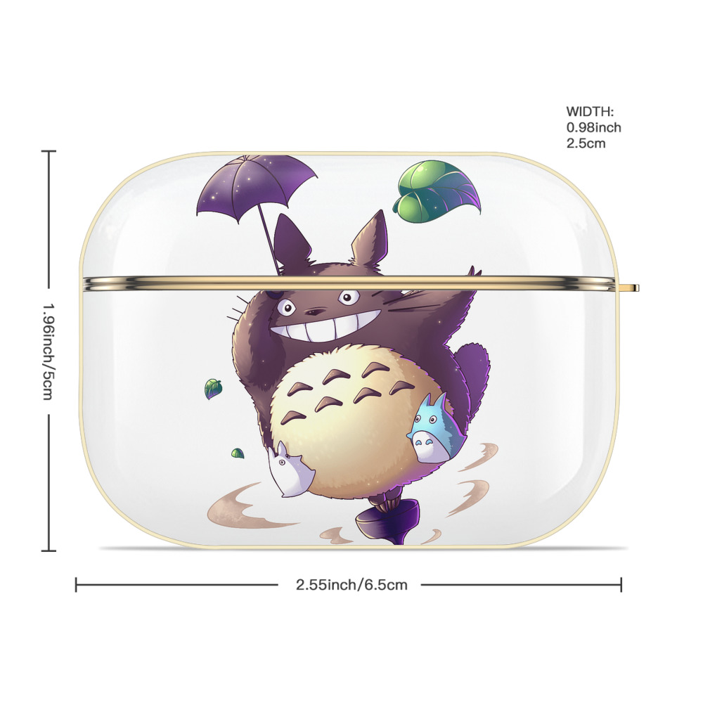 となりのトトロ 草壁メイ 草壁サツキ My Neighbor Totoro Satsuki Kusakabe Mei Kusakabe 【AirPods Pro用】ハードシェル保護ケース｜耐衝撃・防指紋・カラビナ付き商品仕様