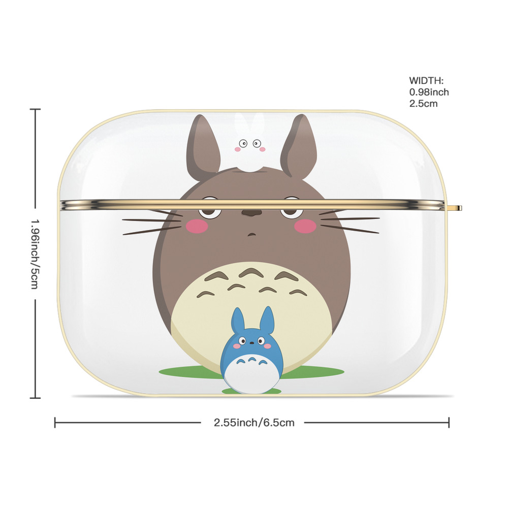 となりのトトロ 草壁メイ 草壁サツキ My Neighbor Totoro Satsuki Kusakabe Mei Kusakabe 【AirPods Pro用】ハードシェル保護ケース｜耐衝撃・防指紋・カラビナ付き商品仕様