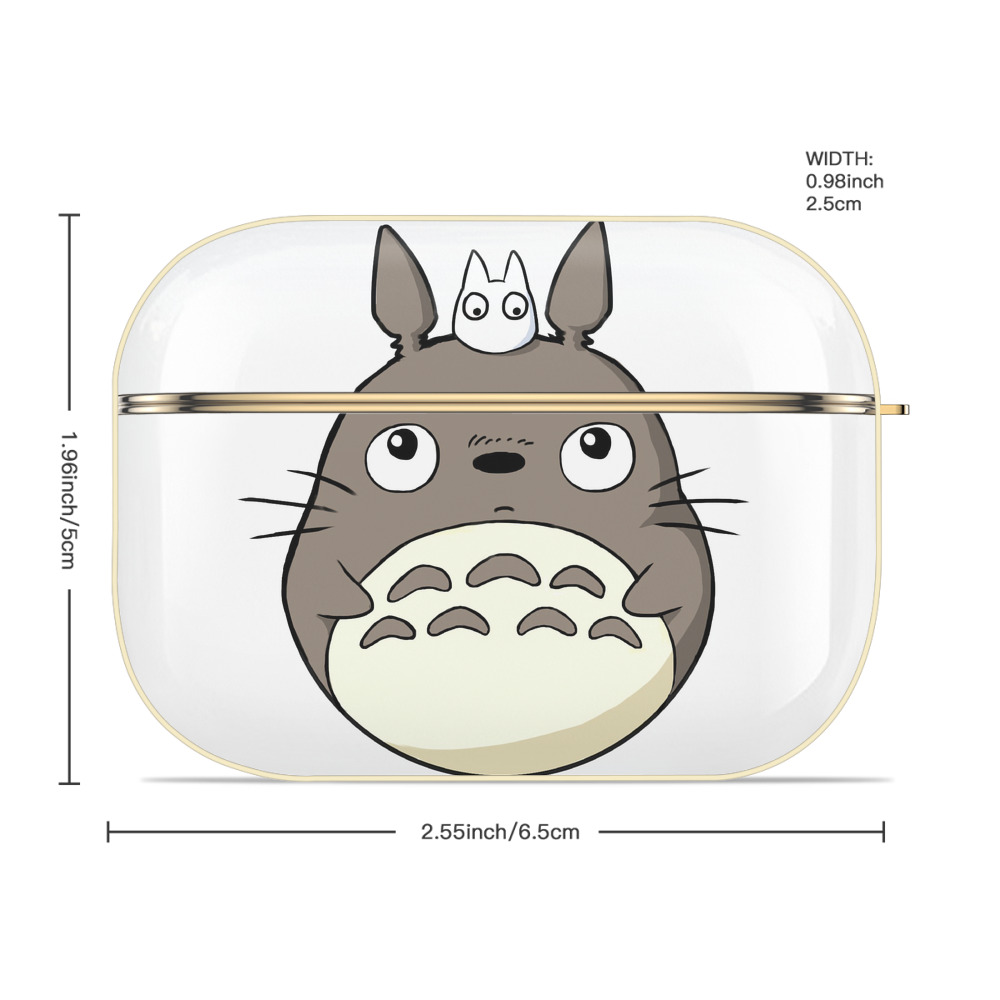 となりのトトロ 草壁メイ 草壁サツキ My Neighbor Totoro Satsuki Kusakabe Mei Kusakabe 【AirPods Pro用】ハードシェル保護ケース｜耐衝撃・防指紋・カラビナ付き商品仕様