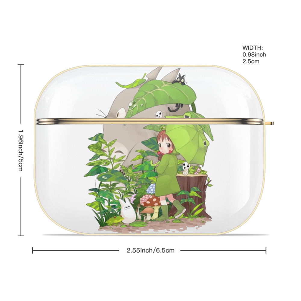 となりのトトロ 草壁メイ 草壁サツキ My Neighbor Totoro Satsuki Kusakabe Mei Kusakabe 【AirPods Pro用】ハードシェル保護ケース｜耐衝撃・防指紋・カラビナ付き商品仕様