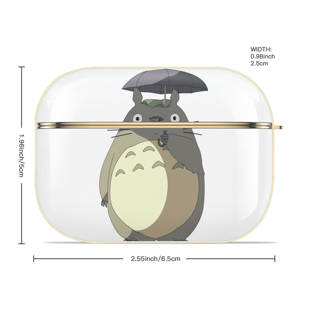 となりのトトロ 草壁メイ 草壁サツキ My Neighbor Totoro Satsuki Kusakabe Mei Kusakabe 【AirPods Pro用】ハードシェル保護ケース｜耐衝撃・防指紋・カラビナ付き商品仕様
