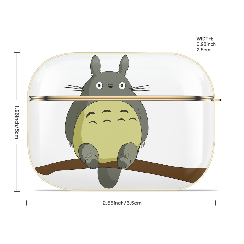 となりのトトロ 草壁メイ 草壁サツキ My Neighbor Totoro Satsuki Kusakabe Mei Kusakabe 【AirPods Pro用】ハードシェル保護ケース｜耐衝撃・防指紋・カラビナ付き商品仕様