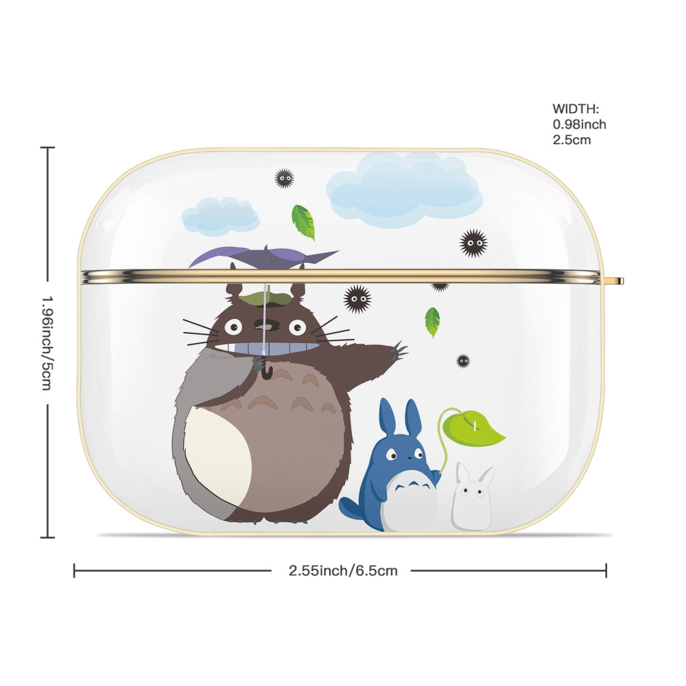 となりのトトロ 草壁メイ 草壁サツキ My Neighbor Totoro Satsuki Kusakabe Mei Kusakabe 【AirPods Pro用】ハードシェル保護ケース｜耐衝撃・防指紋・カラビナ付き商品仕様