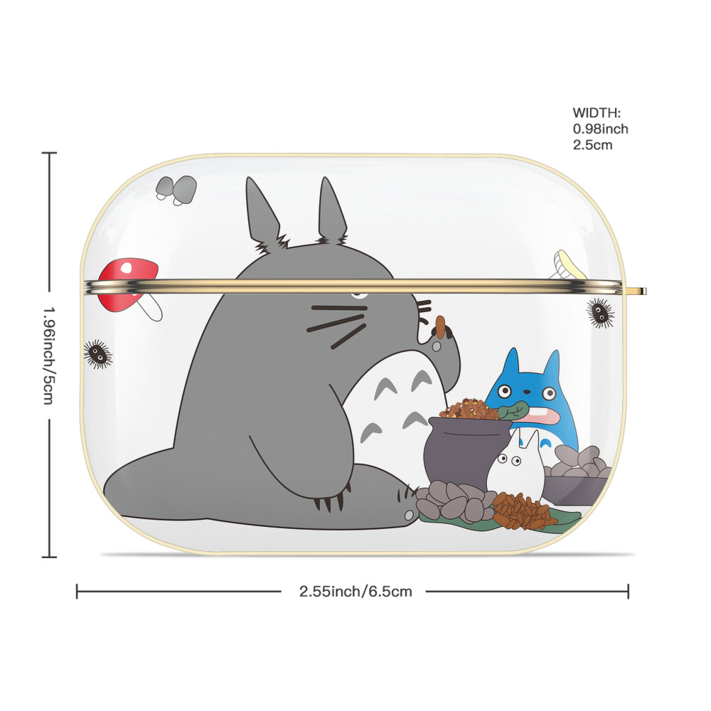 となりのトトロ 草壁メイ 草壁サツキ My Neighbor Totoro Satsuki Kusakabe Mei Kusakabe 【AirPods Pro用】ハードシェル保護ケース｜耐衝撃・防指紋・カラビナ付き商品仕様