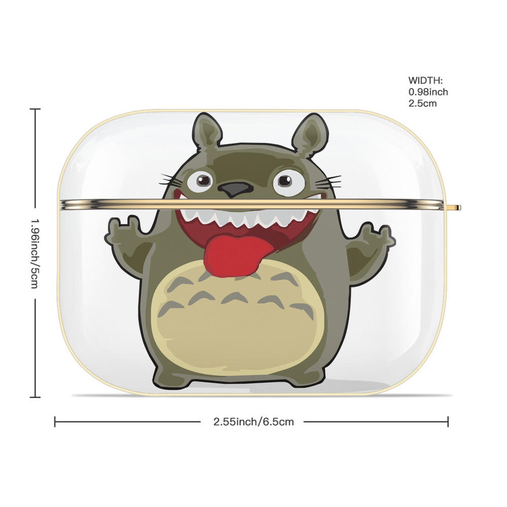 となりのトトロ 草壁メイ 草壁サツキ My Neighbor Totoro Satsuki Kusakabe Mei Kusakabe 【AirPods Pro用】ハードシェル保護ケース｜耐衝撃・防指紋・カラビナ付き商品仕様