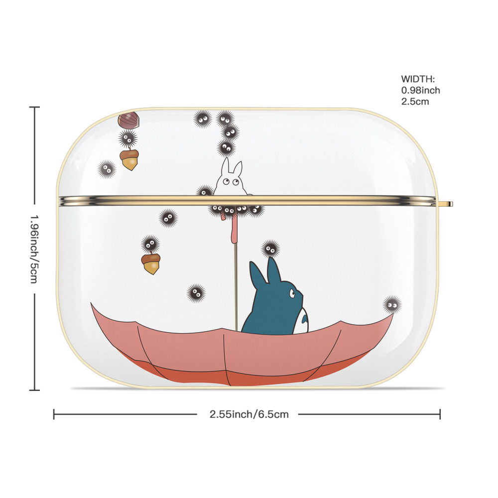 となりのトトロ 草壁メイ 草壁サツキ My Neighbor Totoro Satsuki Kusakabe Mei Kusakabe 【AirPods Pro用】ハードシェル保護ケース｜耐衝撃・防指紋・カラビナ付き商品仕様