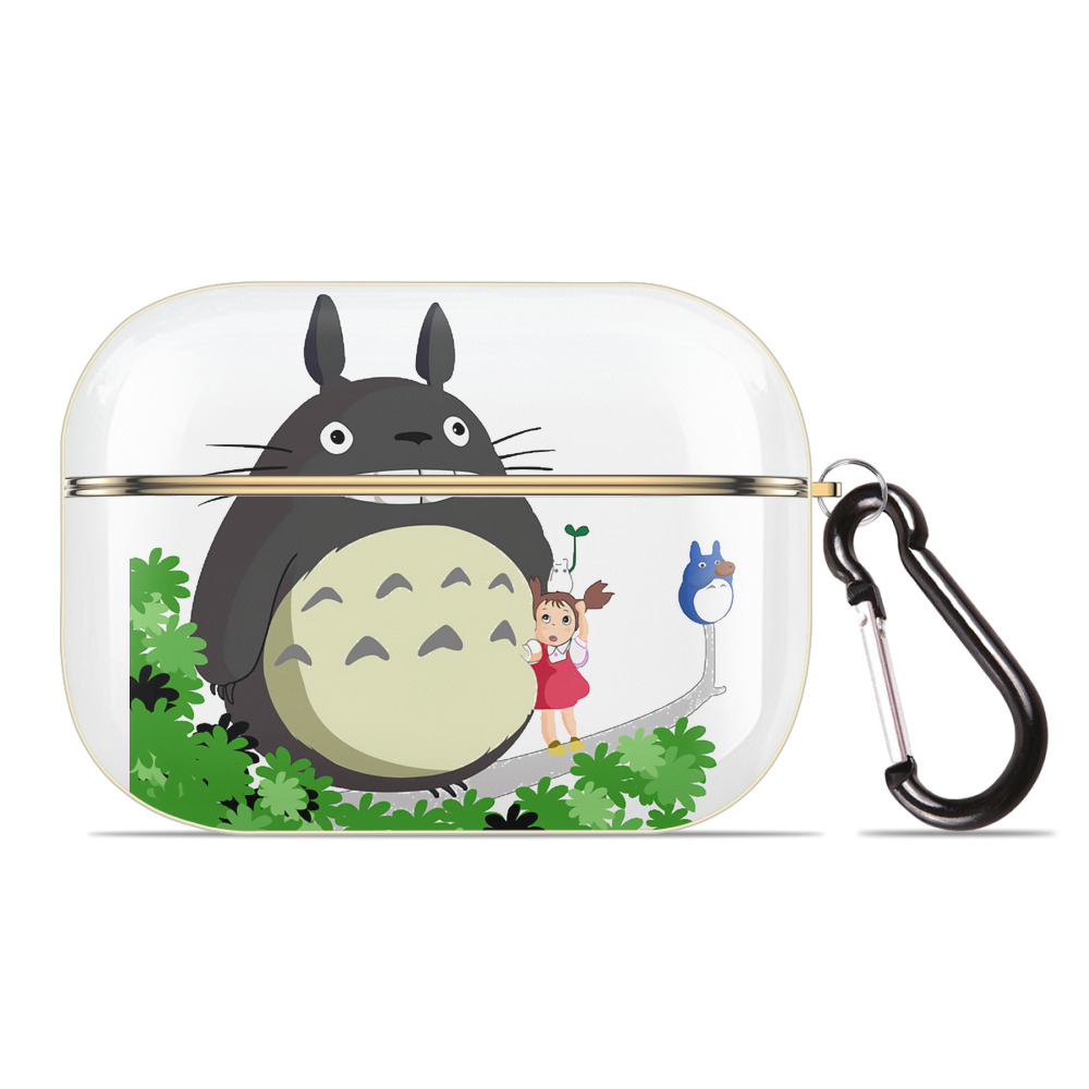 （画像用） となりのトトロ 草壁メイ 草壁サツキ My Neighbor Totoro Satsuki Kusakabe Mei Kusakabe 【AirPods Pro用】ハードシェル保護ケース｜耐衝撃・防指紋・カラビナ付き商品仕様