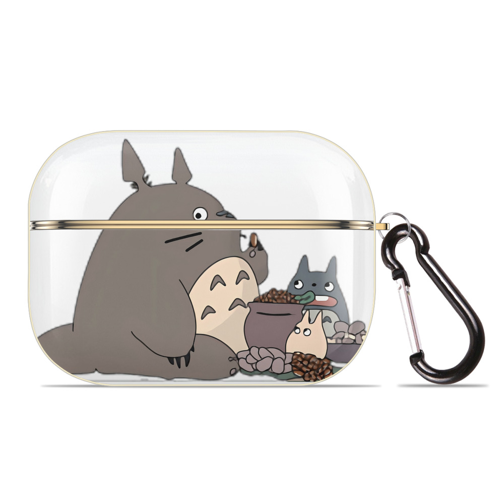 （画像用） となりのトトロ 草壁メイ 草壁サツキ My Neighbor Totoro Satsuki Kusakabe Mei Kusakabe 【AirPods Pro用】ハードシェル保護ケース｜耐衝撃・防指紋・カラビナ付き商品仕様