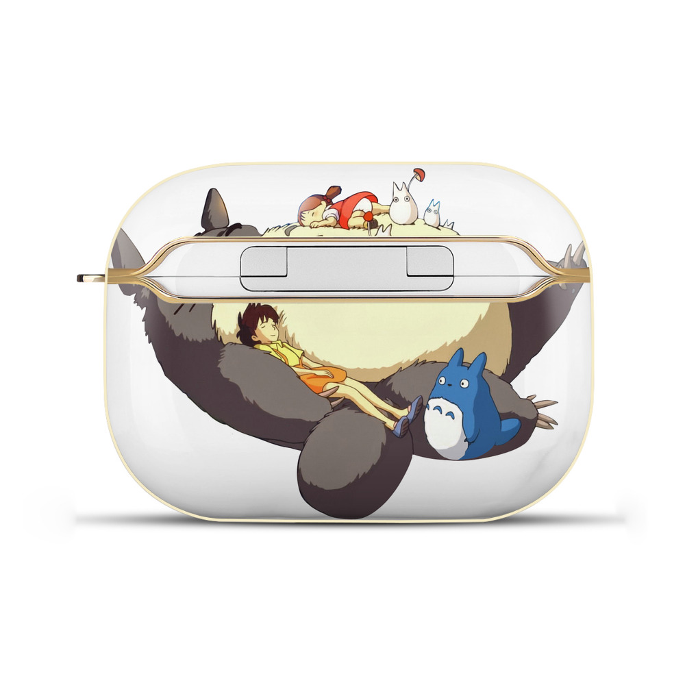 （画像用） となりのトトロ 草壁メイ 草壁サツキ My Neighbor Totoro Satsuki Kusakabe Mei Kusakabe 【AirPods Pro用】ハードシェル保護ケース｜耐衝撃・防指紋・カラビナ付き商品仕様