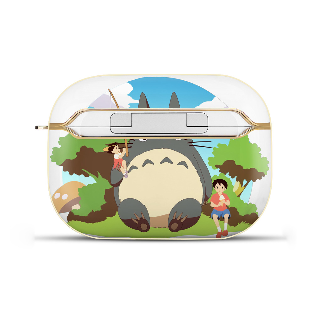 （画像用） となりのトトロ 草壁メイ 草壁サツキ My Neighbor Totoro Satsuki Kusakabe Mei Kusakabe 【AirPods Pro用】ハードシェル保護ケース｜耐衝撃・防指紋・カラビナ付き商品仕様