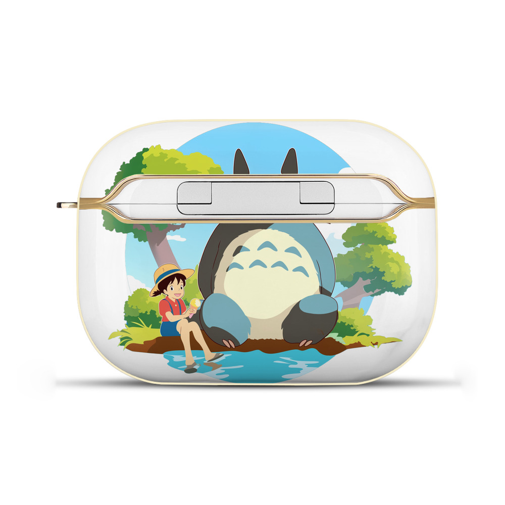（画像用） となりのトトロ 草壁メイ 草壁サツキ My Neighbor Totoro Satsuki Kusakabe Mei Kusakabe 【AirPods Pro用】ハードシェル保護ケース｜耐衝撃・防指紋・カラビナ付き商品仕様