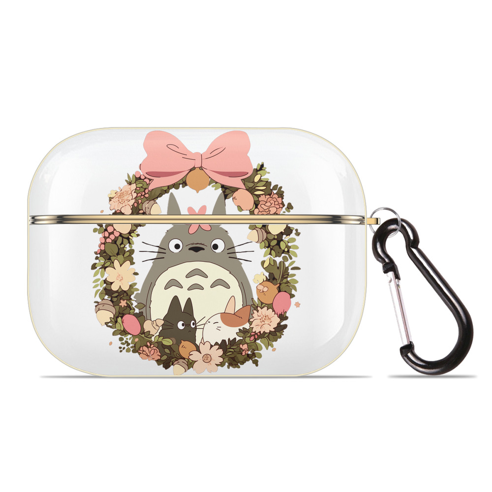 （画像用） となりのトトロ 草壁メイ 草壁サツキ My Neighbor Totoro Satsuki Kusakabe Mei Kusakabe 【AirPods Pro用】ハードシェル保護ケース｜耐衝撃・防指紋・カラビナ付き商品仕様