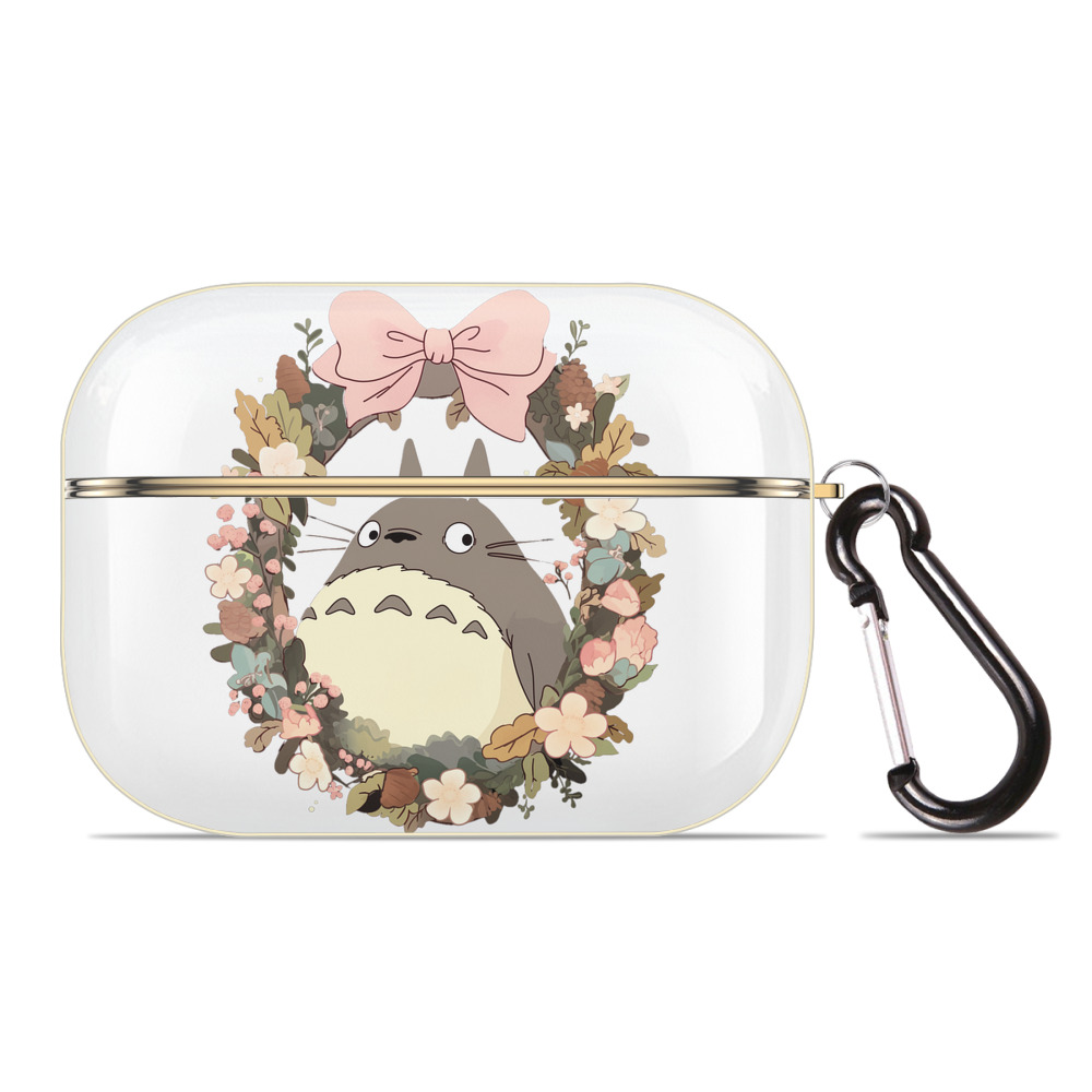 （画像用） となりのトトロ 草壁メイ 草壁サツキ My Neighbor Totoro Satsuki Kusakabe Mei Kusakabe 【AirPods Pro用】ハードシェル保護ケース｜耐衝撃・防指紋・カラビナ付き商品仕様