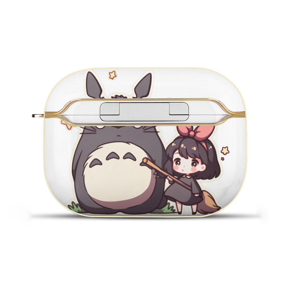 （画像用） となりのトトロ 草壁メイ 草壁サツキ My Neighbor Totoro Satsuki Kusakabe Mei Kusakabe 【AirPods Pro用】ハードシェル保護ケース｜耐衝撃・防指紋・カラビナ付き商品仕様