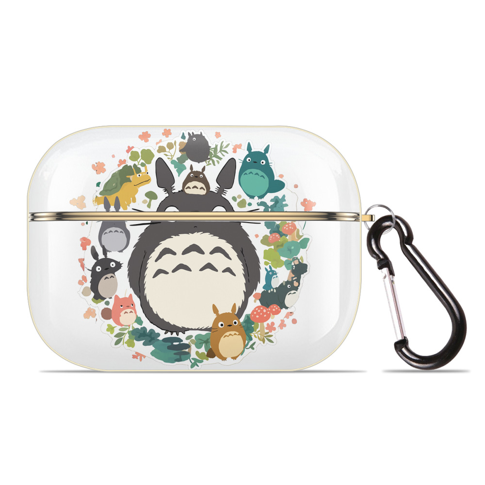 （画像用） となりのトトロ 草壁メイ 草壁サツキ My Neighbor Totoro Satsuki Kusakabe Mei Kusakabe 【AirPods Pro用】ハードシェル保護ケース｜耐衝撃・防指紋・カラビナ付き商品仕様