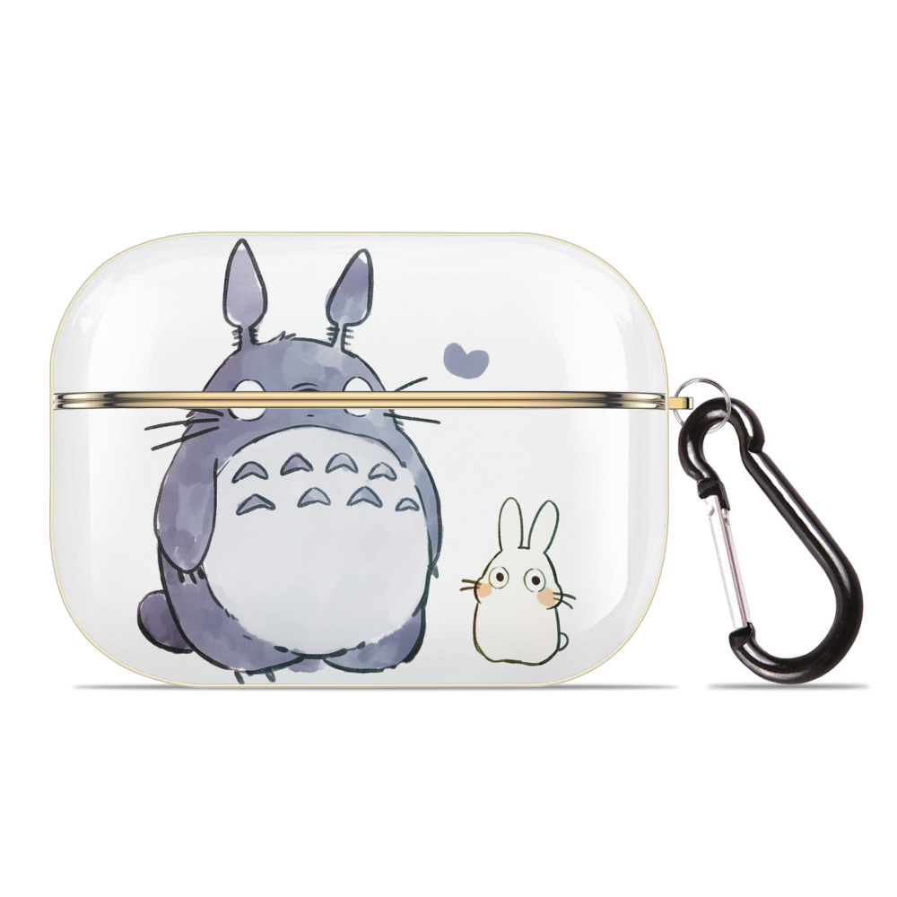 （画像用） となりのトトロ 草壁メイ 草壁サツキ My Neighbor Totoro Satsuki Kusakabe Mei Kusakabe 【AirPods Pro用】ハードシェル保護ケース｜耐衝撃・防指紋・カラビナ付き商品仕様