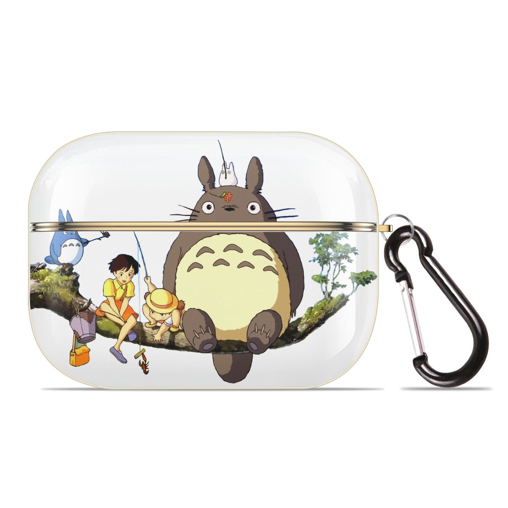 （画像用） となりのトトロ 草壁メイ 草壁サツキ My Neighbor Totoro Satsuki Kusakabe Mei Kusakabe 【AirPods Pro用】ハードシェル保護ケース｜耐衝撃・防指紋・カラビナ付き商品仕様