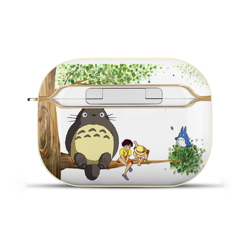 （画像用） となりのトトロ 草壁メイ 草壁サツキ My Neighbor Totoro Satsuki Kusakabe Mei Kusakabe 【AirPods Pro用】ハードシェル保護ケース｜耐衝撃・防指紋・カラビナ付き商品仕様