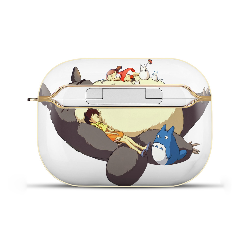 （画像用） となりのトトロ 草壁メイ 草壁サツキ My Neighbor Totoro Satsuki Kusakabe Mei Kusakabe 【AirPods Pro用】ハードシェル保護ケース｜耐衝撃・防指紋・カラビナ付き商品仕様