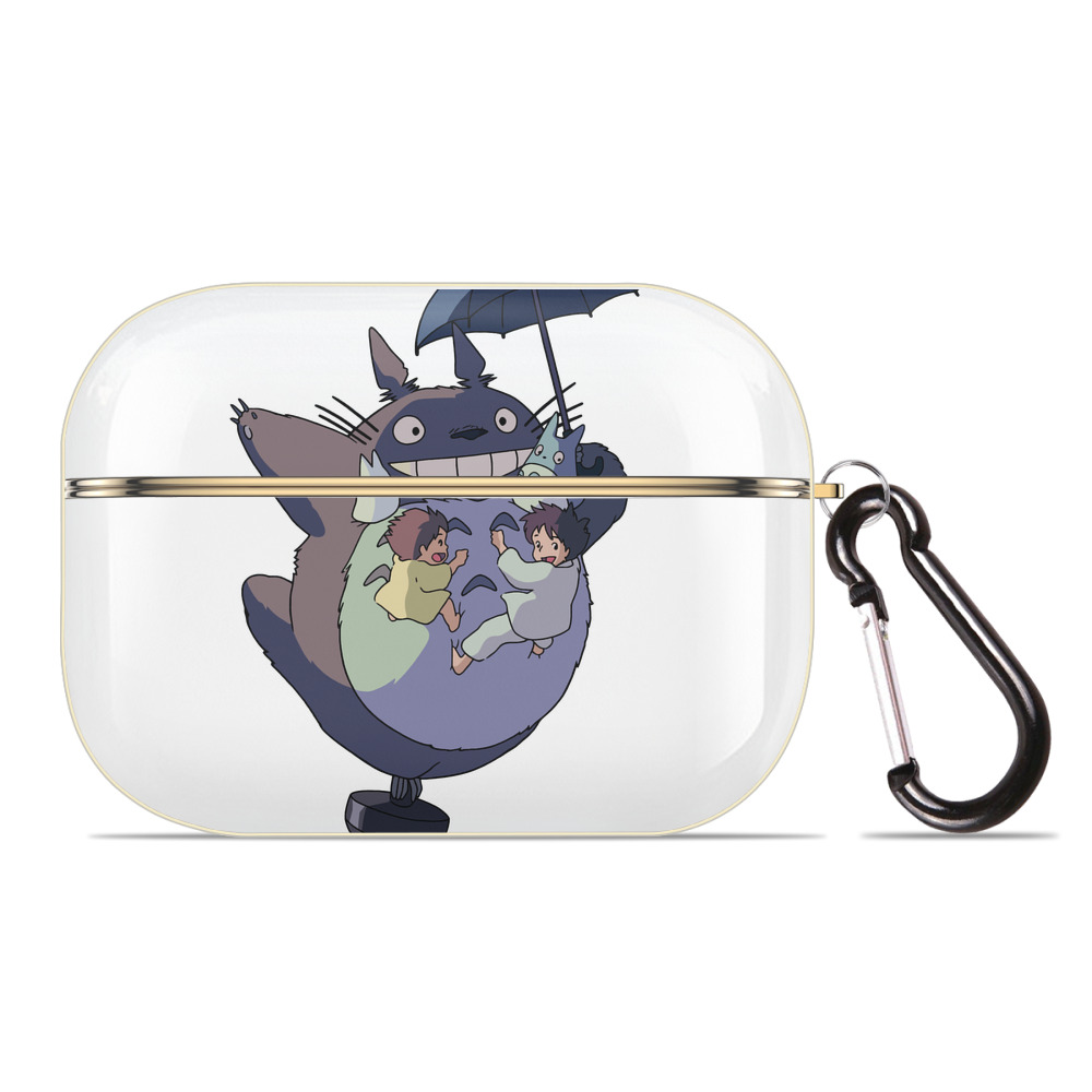 （画像用） となりのトトロ 草壁メイ 草壁サツキ My Neighbor Totoro Satsuki Kusakabe Mei Kusakabe 【AirPods Pro用】ハードシェル保護ケース｜耐衝撃・防指紋・カラビナ付き商品仕様