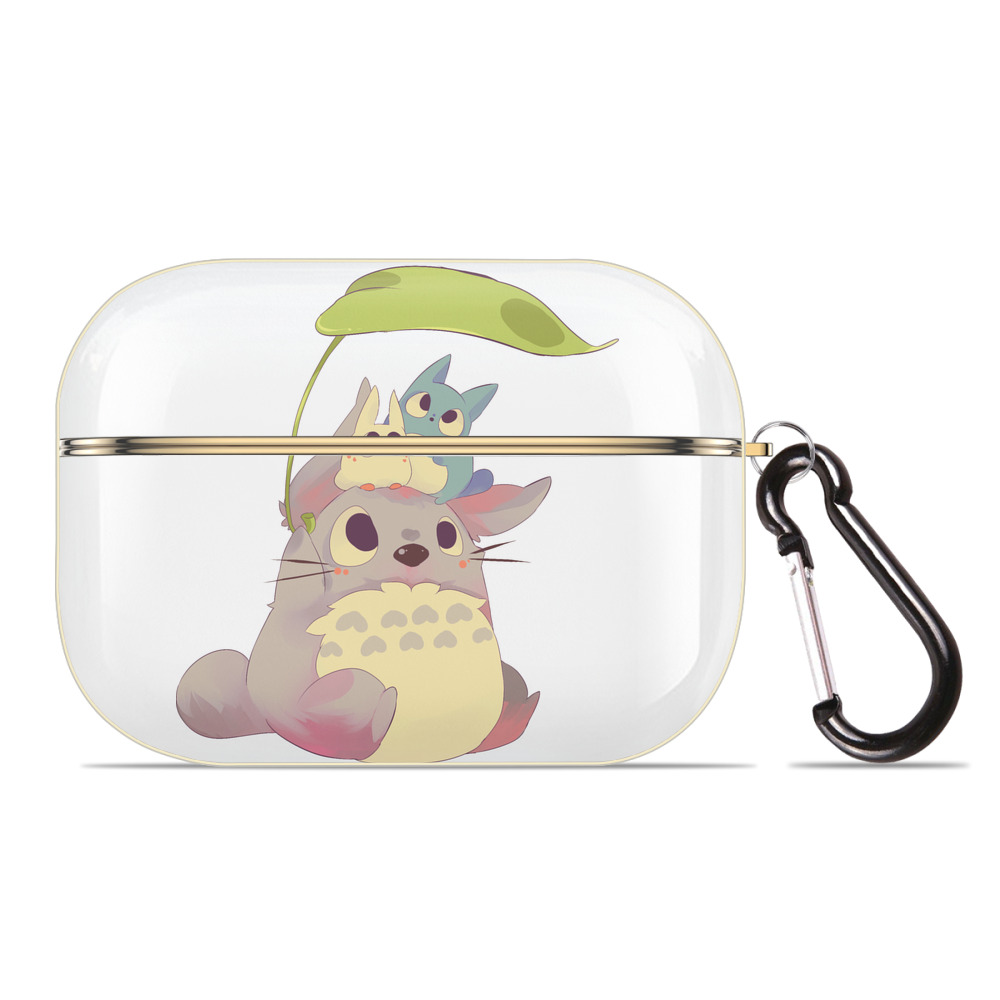 （画像用） となりのトトロ 草壁メイ 草壁サツキ My Neighbor Totoro Satsuki Kusakabe Mei Kusakabe 【AirPods Pro用】ハードシェル保護ケース｜耐衝撃・防指紋・カラビナ付き商品仕様