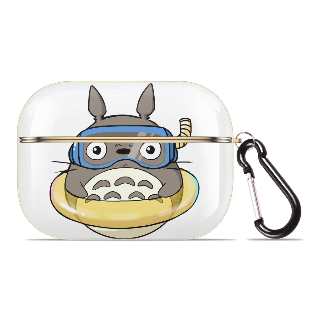 （画像用） となりのトトロ 草壁メイ 草壁サツキ My Neighbor Totoro Satsuki Kusakabe Mei Kusakabe 【AirPods Pro用】ハードシェル保護ケース｜耐衝撃・防指紋・カラビナ付き商品仕様