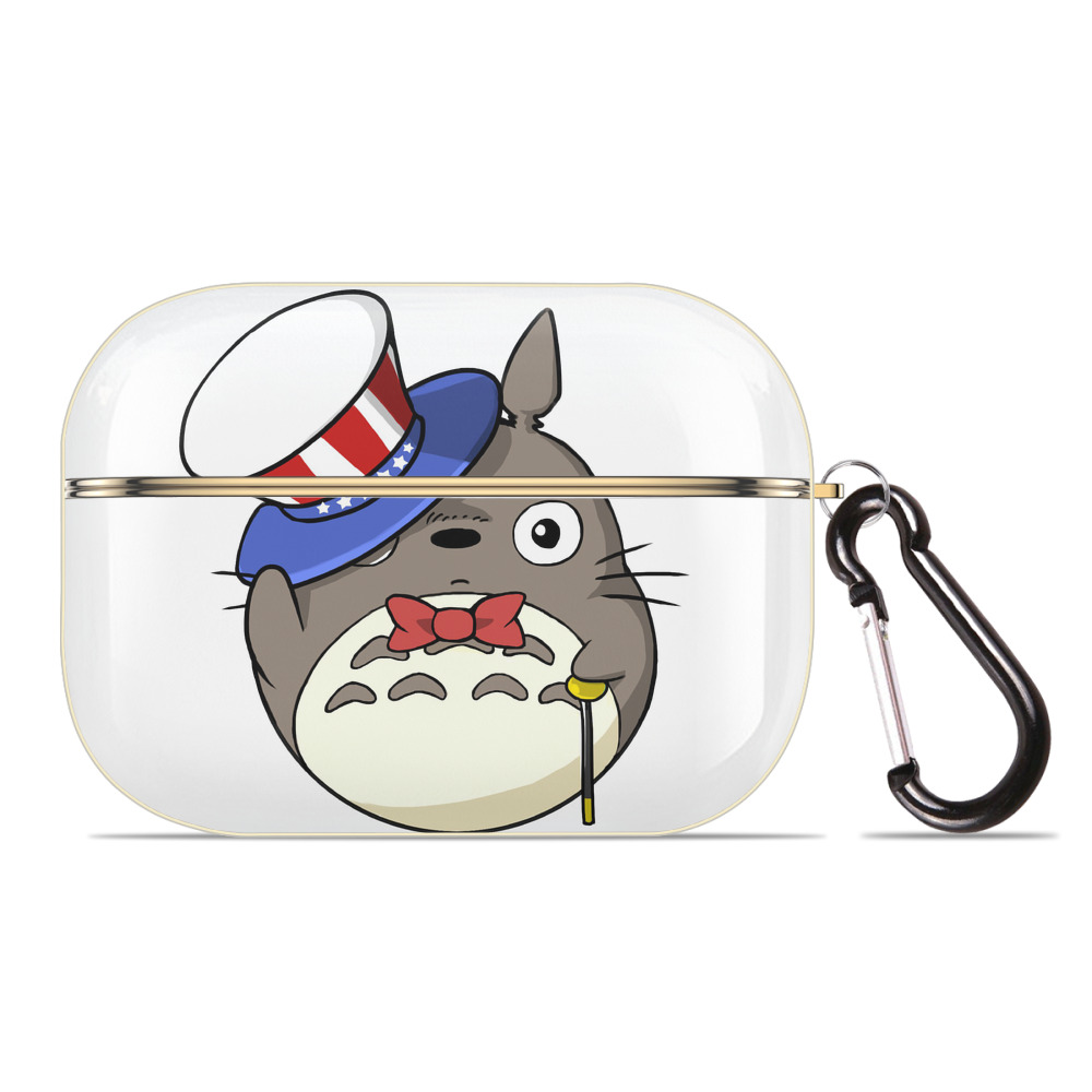 （画像用） となりのトトロ 草壁メイ 草壁サツキ My Neighbor Totoro Satsuki Kusakabe Mei Kusakabe 【AirPods Pro用】ハードシェル保護ケース｜耐衝撃・防指紋・カラビナ付き商品仕様